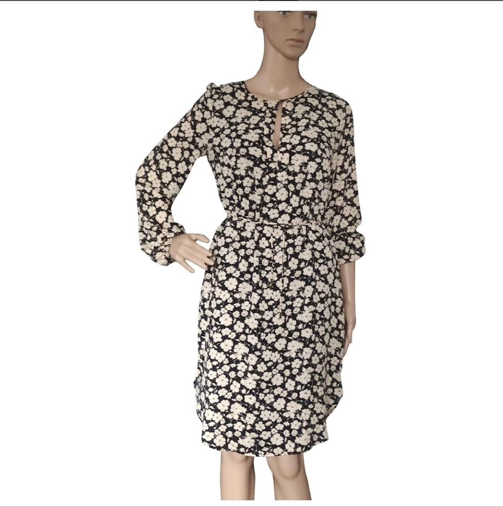 🩷Ralph Lauren Navy and Cream Floral Dress